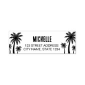 Palmbomen gepersonaliseerd  zelfinktende stempel (Design)