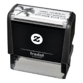 Palmbomen gepersonaliseerd zelfinktende stempel (Product)