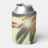 Palmbomen,  getinte lucht. blikjeskoeler (Blikje Voorkant)