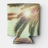 Palmbomen,  getinte lucht. blikjeskoeler (Voorkant)