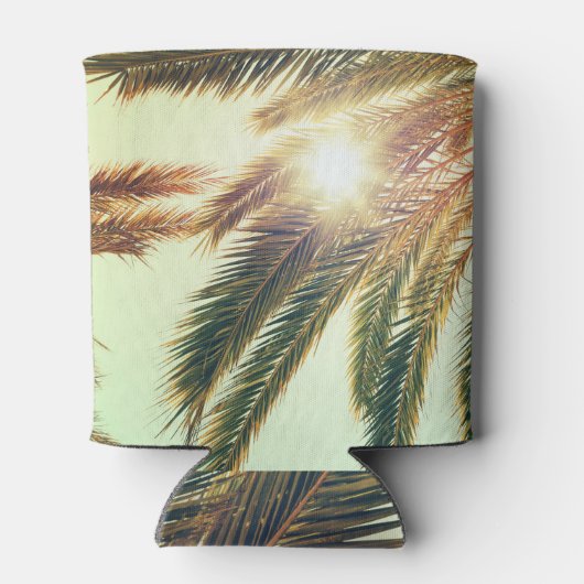 Palmbomen,  getinte lucht. blikjeskoeler (Achterkant)