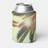 Palmbomen,  getinte lucht. blikjeskoeler (Blikje Achterkant)