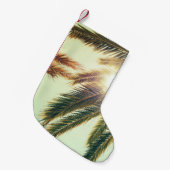 Palmbomen, getinte lucht. kleine kerstsok (Voorkant (Hangend))