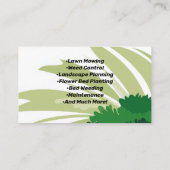 Palmbomen Grafisch Landschap Gazon Care Landschap Visitekaartje (Achterkant)