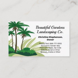Palmbomen Grafisch Landschap Gazon Care Landschap Visitekaartje