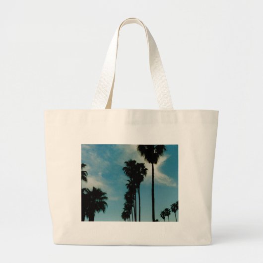 Palmbomen Grote Tote Bag (Voorkant)