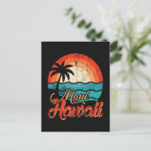 Palmbomen Hawaiaans Strand Briefkaart (Staand voorkant)