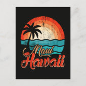 Palmbomen Hawaiaans Strand Briefkaart (Voorkant)