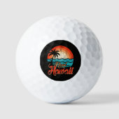 Palmbomen Hawaiaans Strand Golfballen (Voorkant)