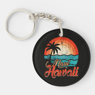 Palmbomen Hawaiaans Strand Sleutelhanger