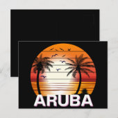  palmbomen in Aruba Briefkaart (Voorkant / Achterkant)