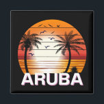 palmbomen in Aruba Magneet<br><div class="desc">Verbazingwekkend  Aruba-ontwerp voor strandliefhebbers in de zomer.</div>