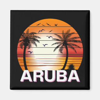  palmbomen in Aruba Magneet