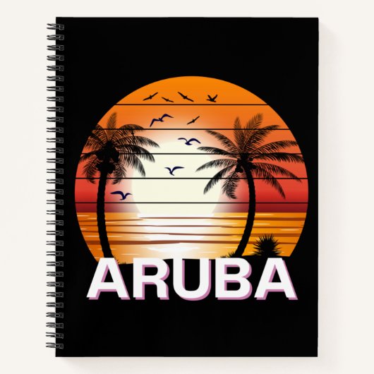  palmbomen in Aruba Notitieboek (Voorkant)