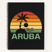 palmbomen in Aruba Notitieboek (Voorkant)