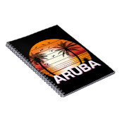  palmbomen in Aruba Notitieboek (Rechterzijde)