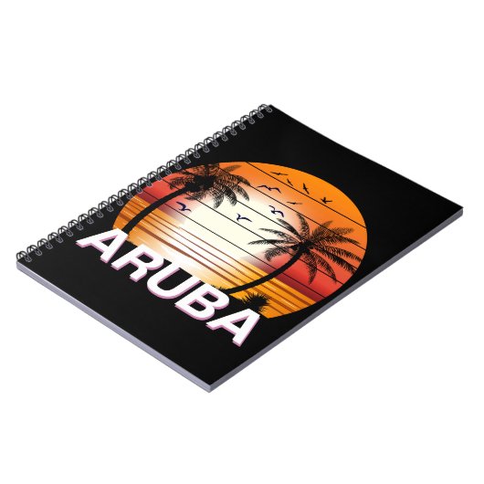  palmbomen in Aruba Notitieboek (Linkerzijde)