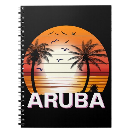  palmbomen in Aruba Notitieboek (Voorkant)