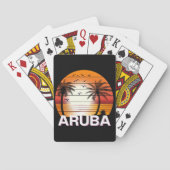  palmbomen in Aruba Pokerkaarten (Achterkant)
