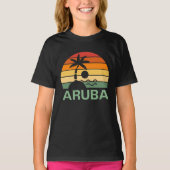  palmbomen in Aruba T-shirt (Voorkant)