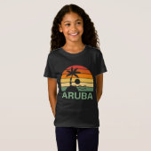 palmbomen in Aruba T-shirt (Voorkant volledig)