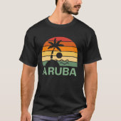  palmbomen in Aruba T-shirt (Voorkant)