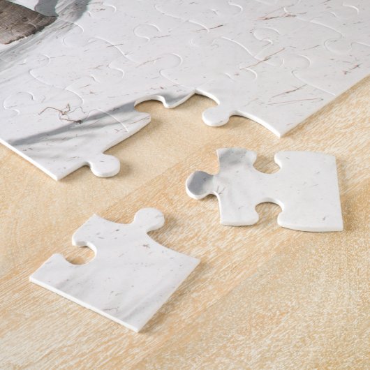 Palmbomen in de zand Jigzaag Puzzle Legpuzzel (Zijkant)