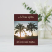 Palmbomen in Doha Briefkaart (Staand voorkant)