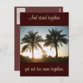 Palmbomen in Doha Briefkaart (Voorkant / Achterkant)