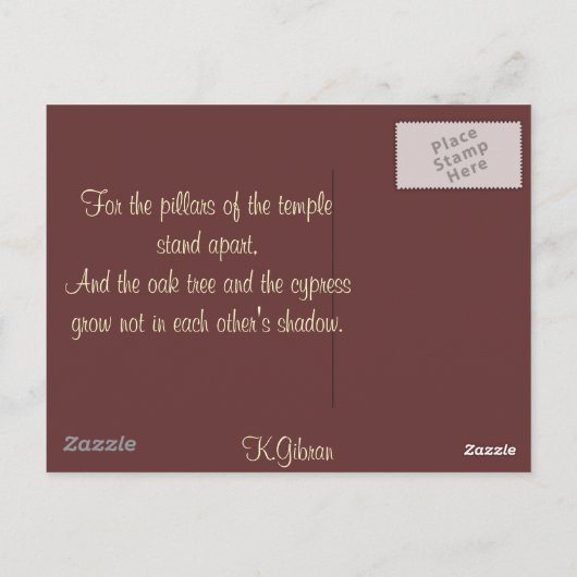 Palmbomen in Doha Briefkaart (Achterkant)