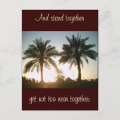 Palmbomen in Doha Briefkaart (Voorkant)