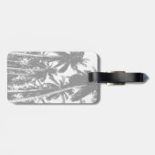 Palmbomen in een geposteriseerd ontwerp bagagelabel (Achterkant horizontaal)