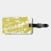 Palmbomen in een geposteriseerd ontwerp bagagelabel (Achterkant horizontaal)