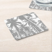 Palmbomen in een geposteriseerd ontwerp kartonnen onderzetters (Schuin)