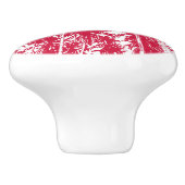 Palmbomen in een geposteriseerd ontwerp keramische knop (Zijkant)