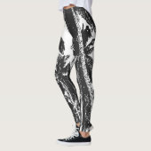 Palmbomen in een geposteriseerd ontwerp leggings (Links)
