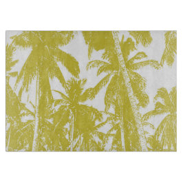 Palmbomen in een geposteriseerd ontwerp snijplank