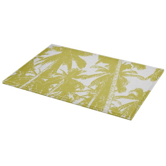 Palmbomen in een geposteriseerd ontwerp snijplank (Hoek)