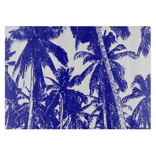 Palmbomen in een geposteriseerd ontwerp snijplank (Voorkant)