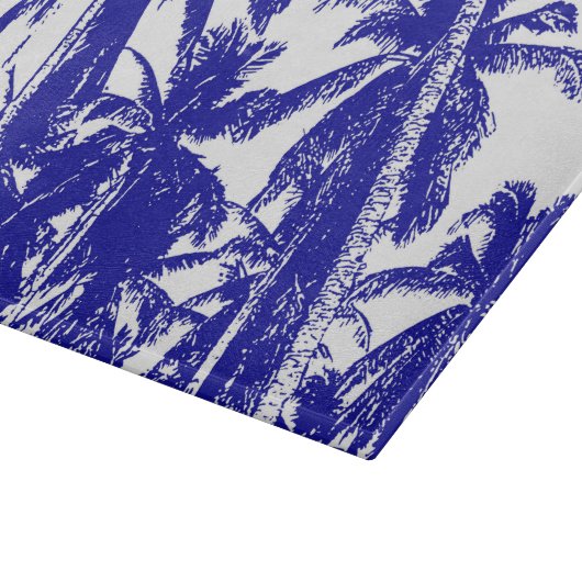 Palmbomen in een geposteriseerd ontwerp snijplank (Hoek)