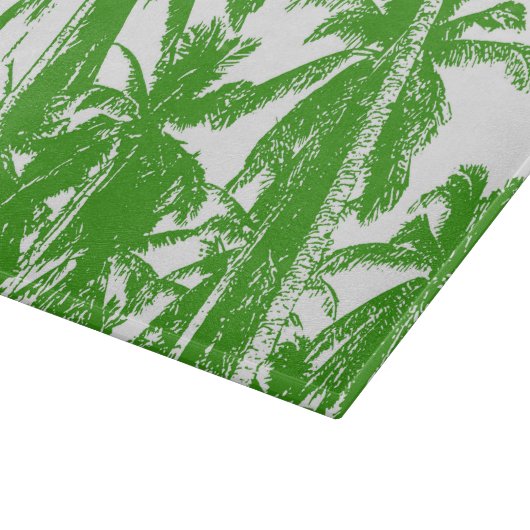 Palmbomen in een geposteriseerd ontwerp snijplank (Hoek)