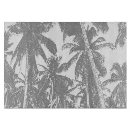 Palmbomen in een geposteriseerd ontwerp snijplank