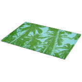 Palmbomen in een geposteriseerd ontwerp snijplank (Hoek)