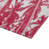 Palmbomen in een geposteriseerd ontwerp snijplank (Hoek)