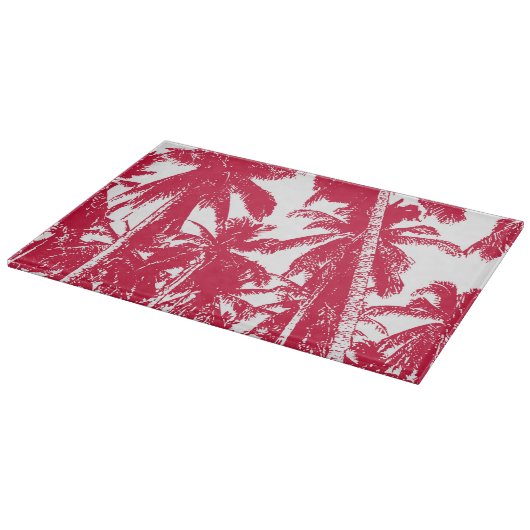 Palmbomen in een geposteriseerd ontwerp snijplank (Hoek)