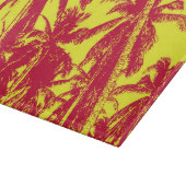 Palmbomen in een geposteriseerd ontwerp snijplank (Hoek)