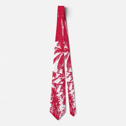 Palmbomen in een geposteriseerd ontwerp stropdas (Voorkant)