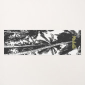 Palmbomen in een geposteriseerd ontwerp yogamat (Achterkant (horizontaal))