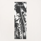 Palmbomen in een geposteriseerd ontwerp yogamat (Voorkant)