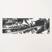 Palmbomen in een geposteriseerd ontwerp yogamat (Voorkant (horizontaal))